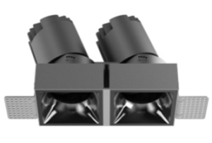 Lite Unite LED Trimless Square Gimbal Downlight