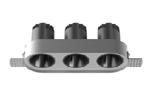 Lite Unite LED Trimless 3 Head Gimbal Downlight